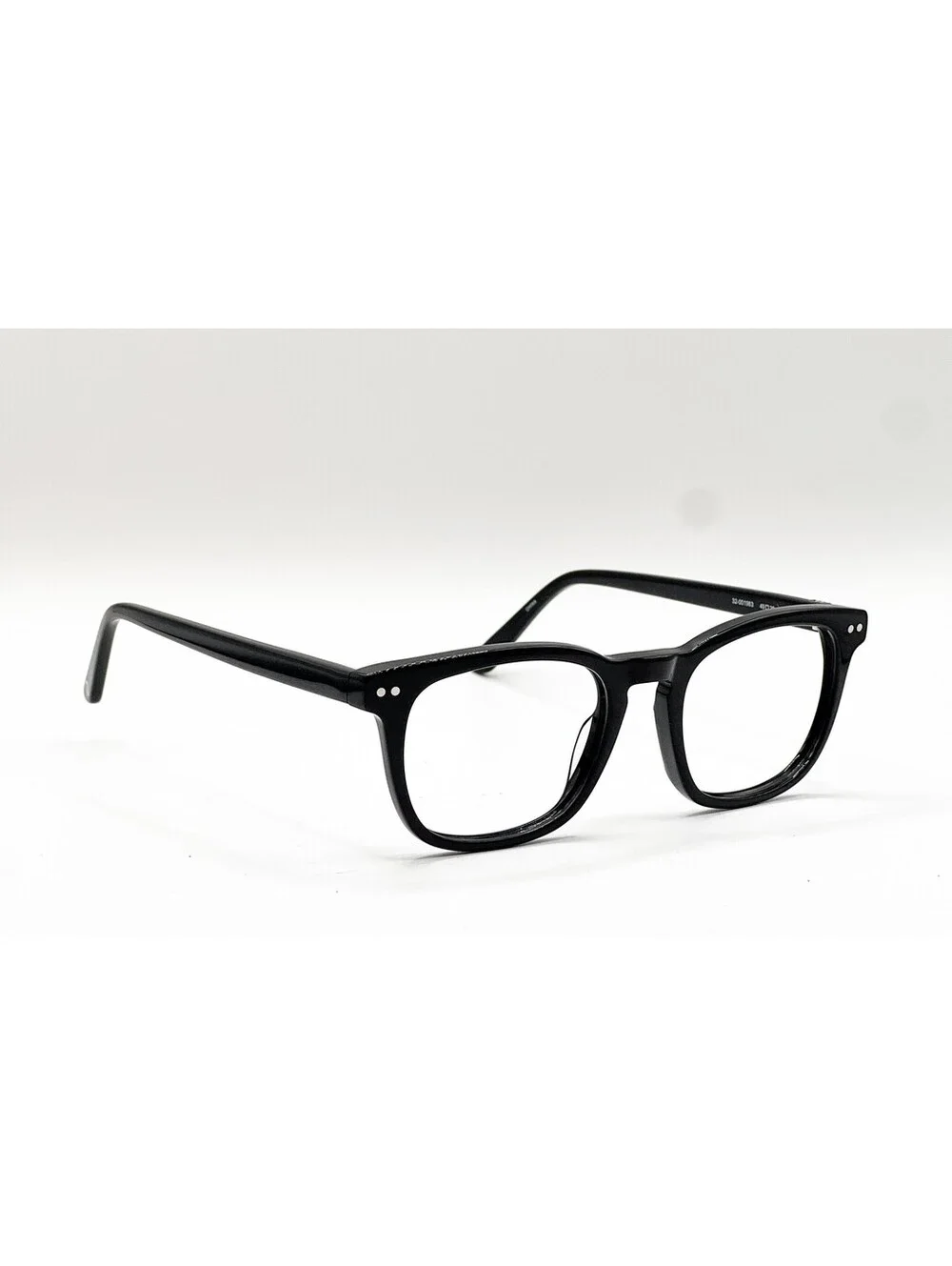Muse 32-001963 Shiny Black Rectangle Authentic Eyeglass Frames 49-20